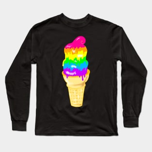 Rainbow Ice Cream Long Sleeve T-Shirt